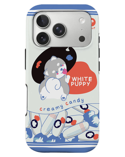 iPhone Rearguard Defender - White Puppy