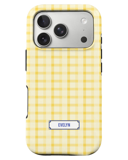 iPhone Rearguard Defender - Yellow Tartan