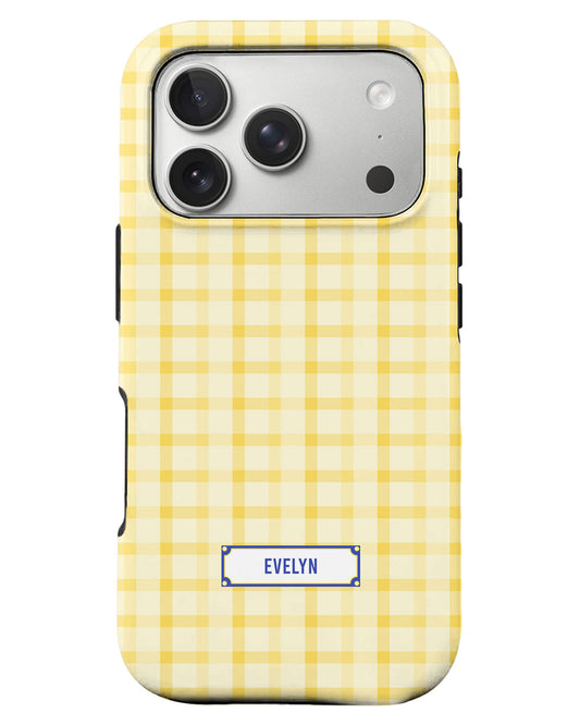 iPhone Rearguard Defender - Yellow Tartan