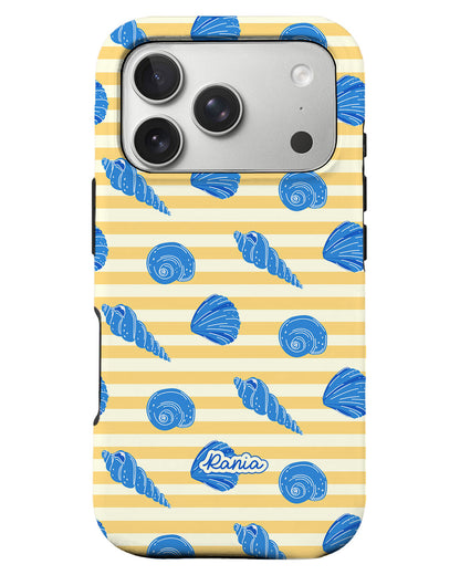 iPhone Rearguard Defender - Blue Sea Shells