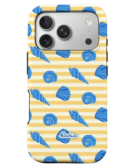 iPhone Rearguard Defender - Blue Sea Shells
