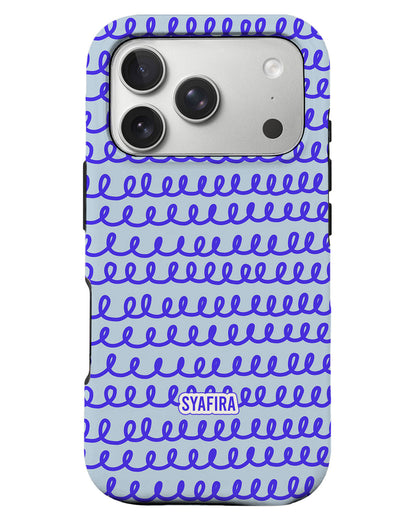 iPhone Rearguard Defender - Blue Wires