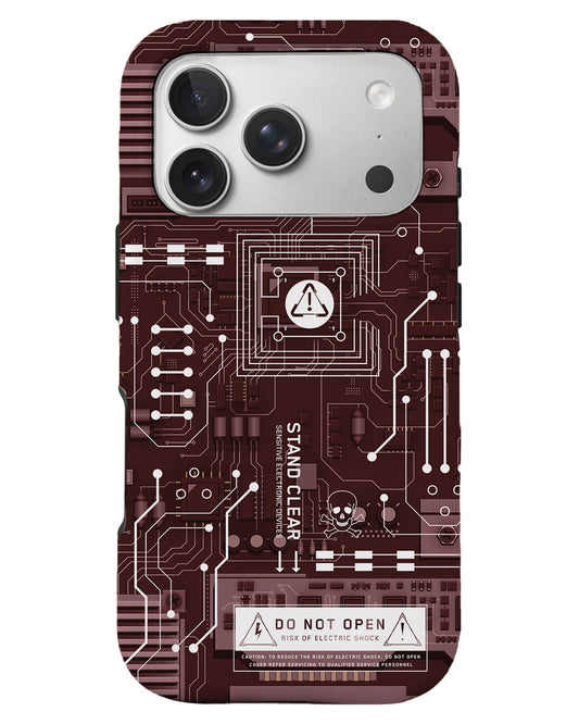 iPhone Rearguard Defender - Circuit Red