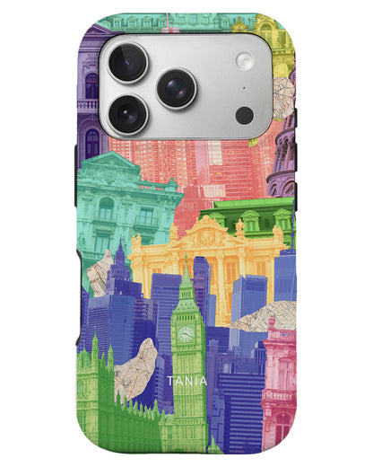 iPhone Rearguard Defender - Colourful City