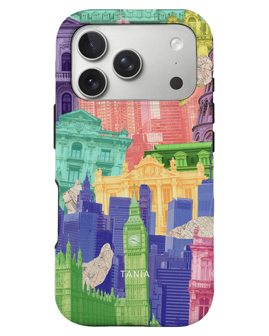 iPhone Rearguard Defender - Colourful City