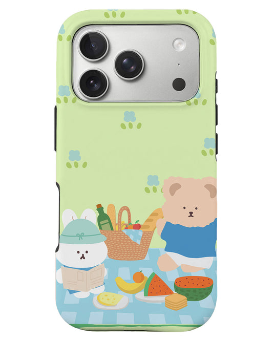 iPhone Rearguard Defender - Picnic Bear Blue
