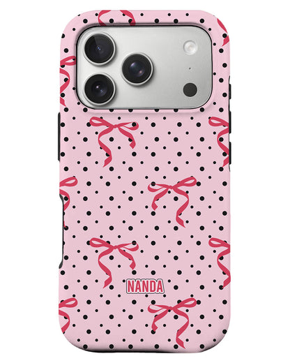 iPhone Rearguard Defender - Red Bows