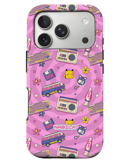 iPhone Rearguard Defender - Retro Spiral