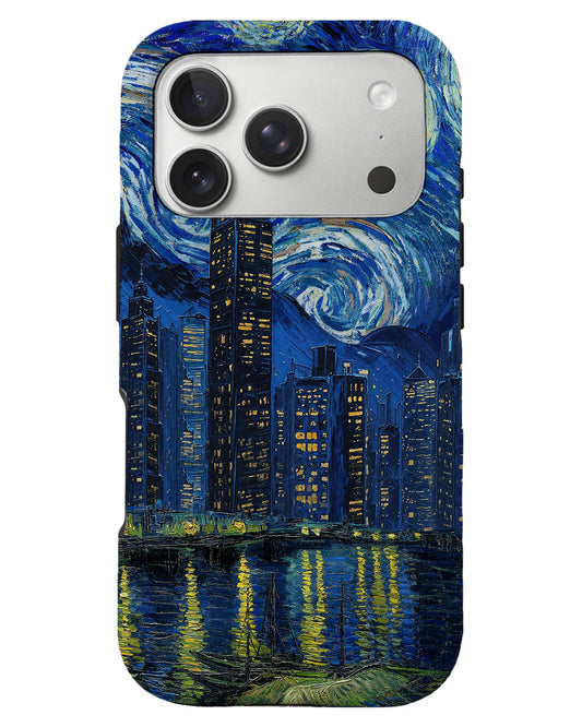 iPhone Rearguard Defender - Starry Cityscape
