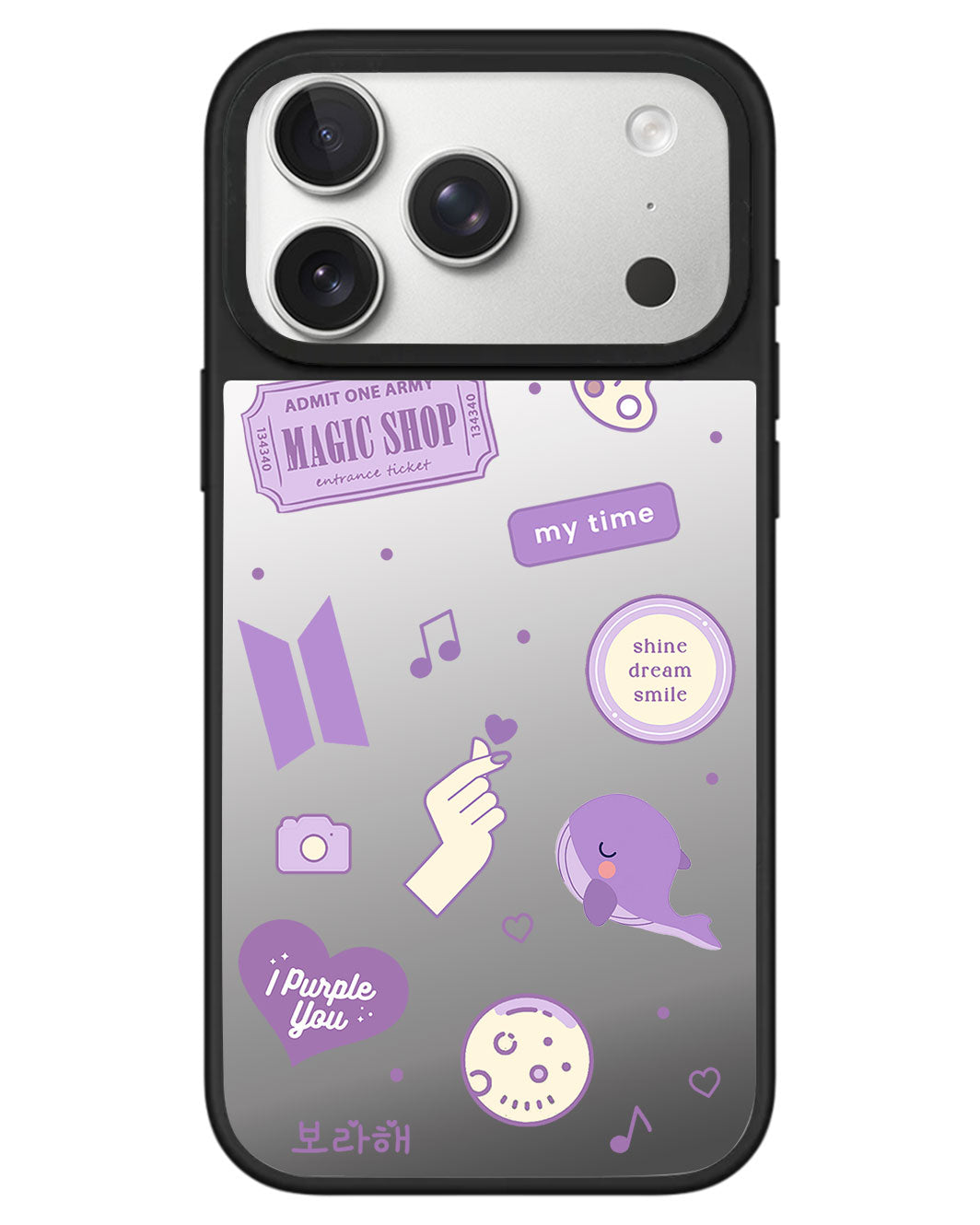iPhone Mirror Grip - BTS Sticker Pack