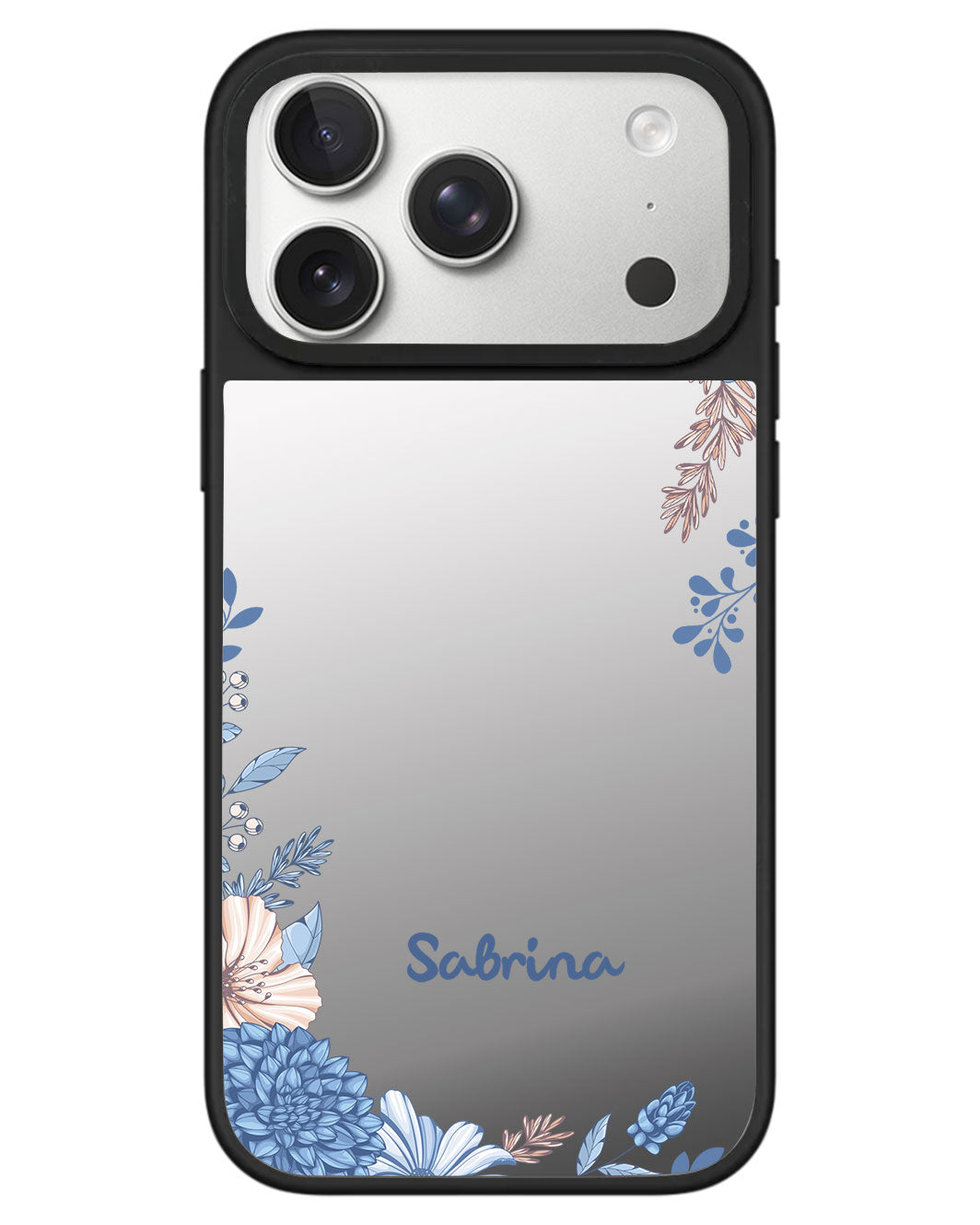 iPhone Mirror Grip - Blue Florals