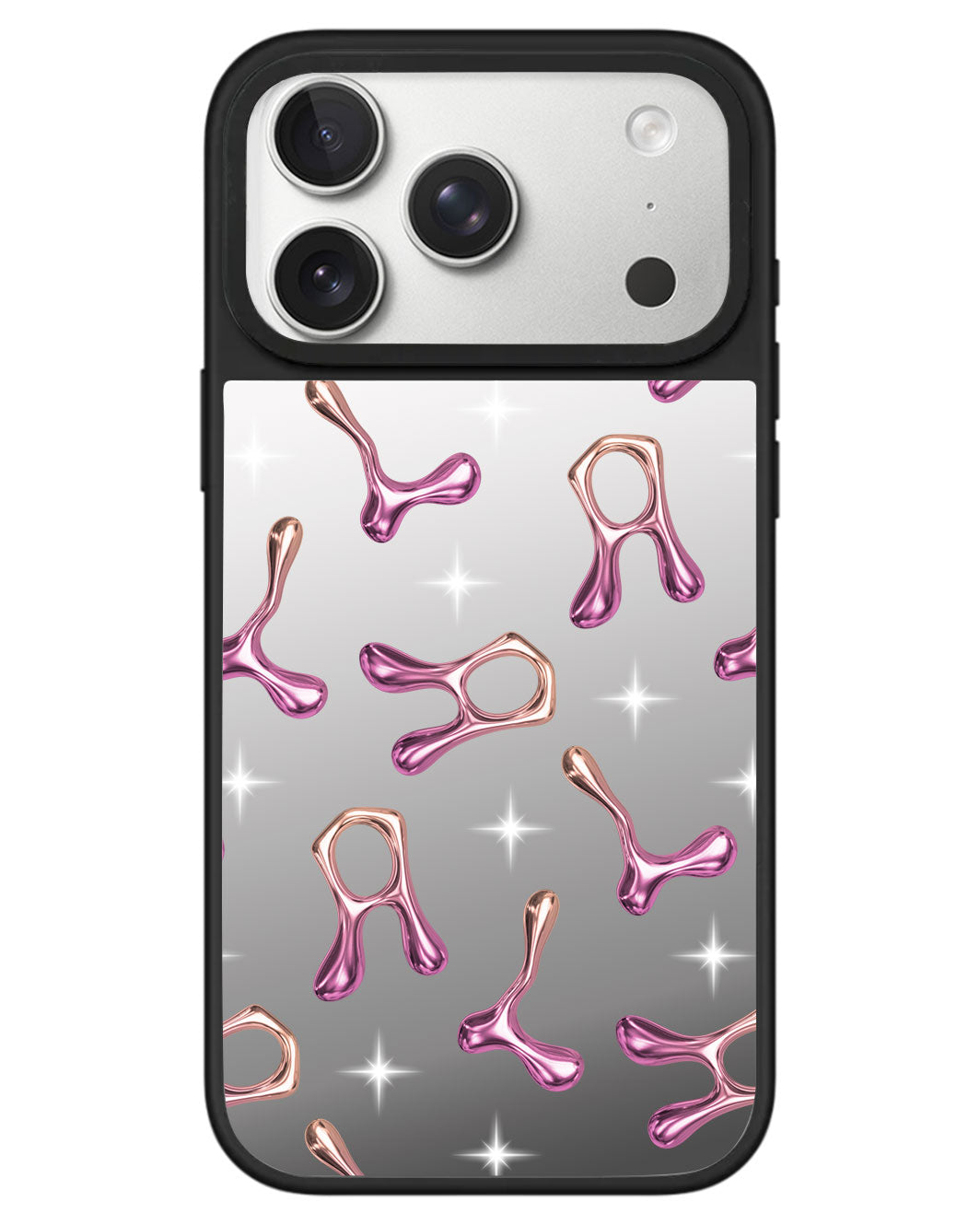 iPhone Mirror Grip - Chrome Monogram 3.0
