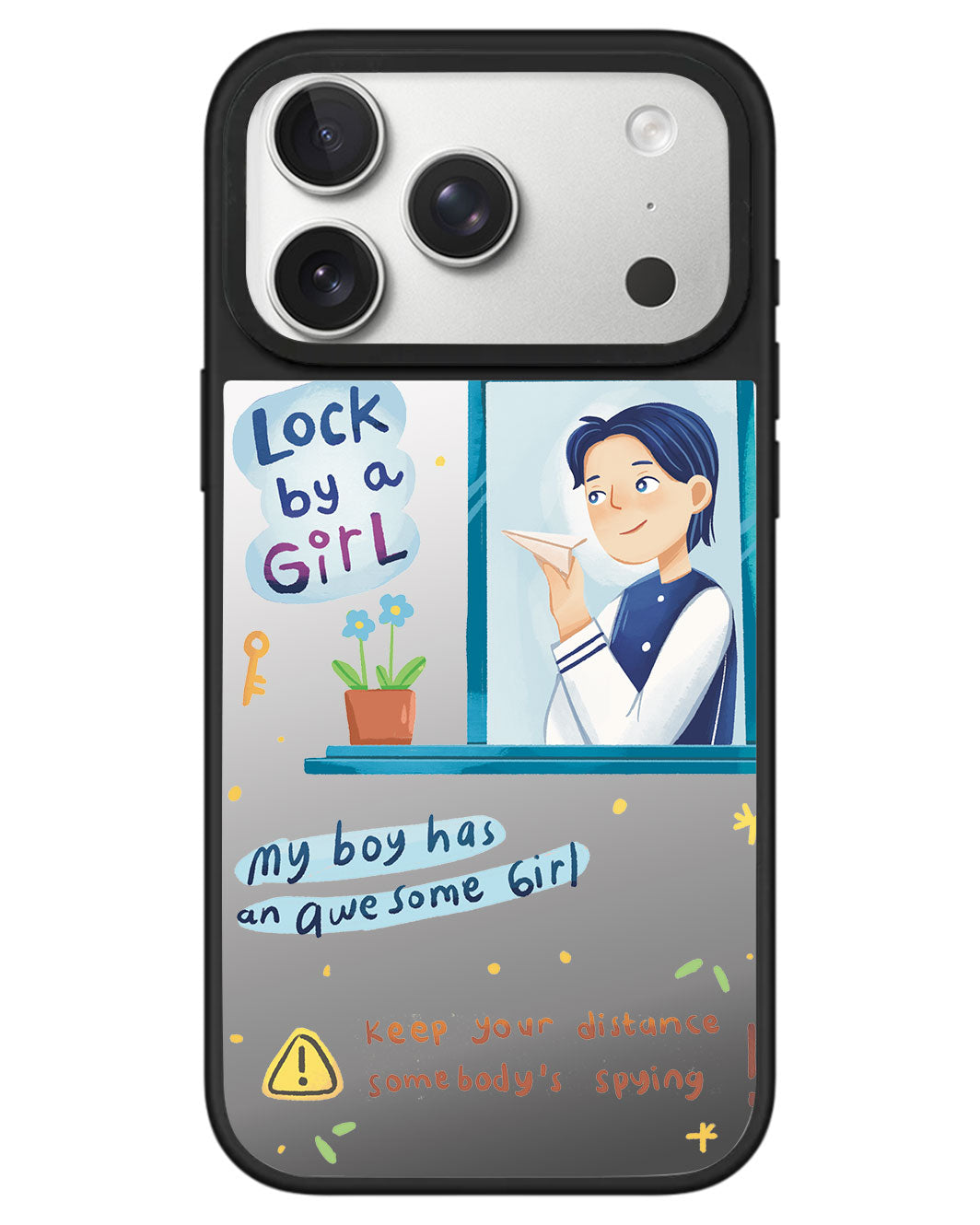 iPhone Mirror Grip - Crush Boy (Couple Case)