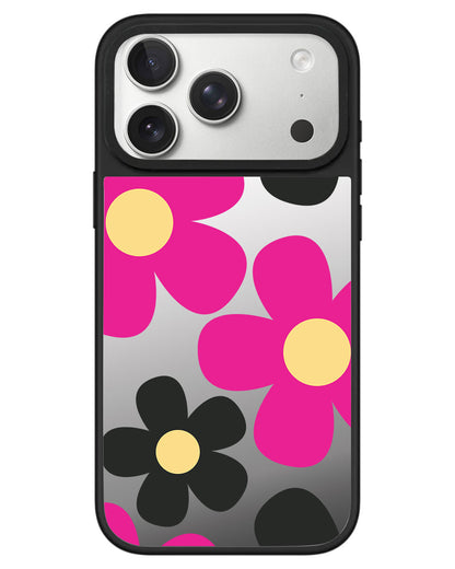 iPhone Mirror Grip - Daisy Hot Pink