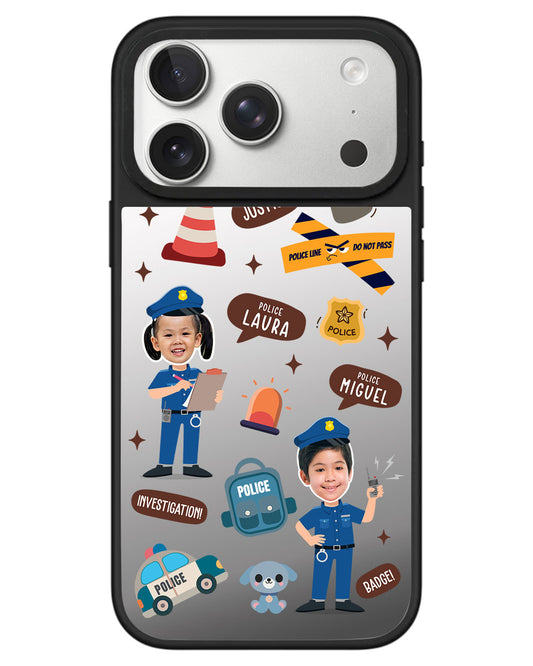 iPhone Mirror Grip - Face Grid Dream Police