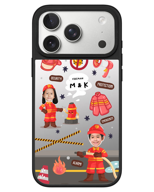 iPhone Mirror Grip - Face Grid Dream Firefighter