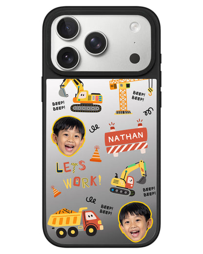 iPhone Mirror Grip - Face Grid Construction