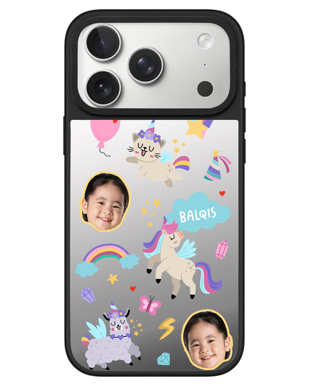 iPhone Mirror Grip - Face Grid Unicorn