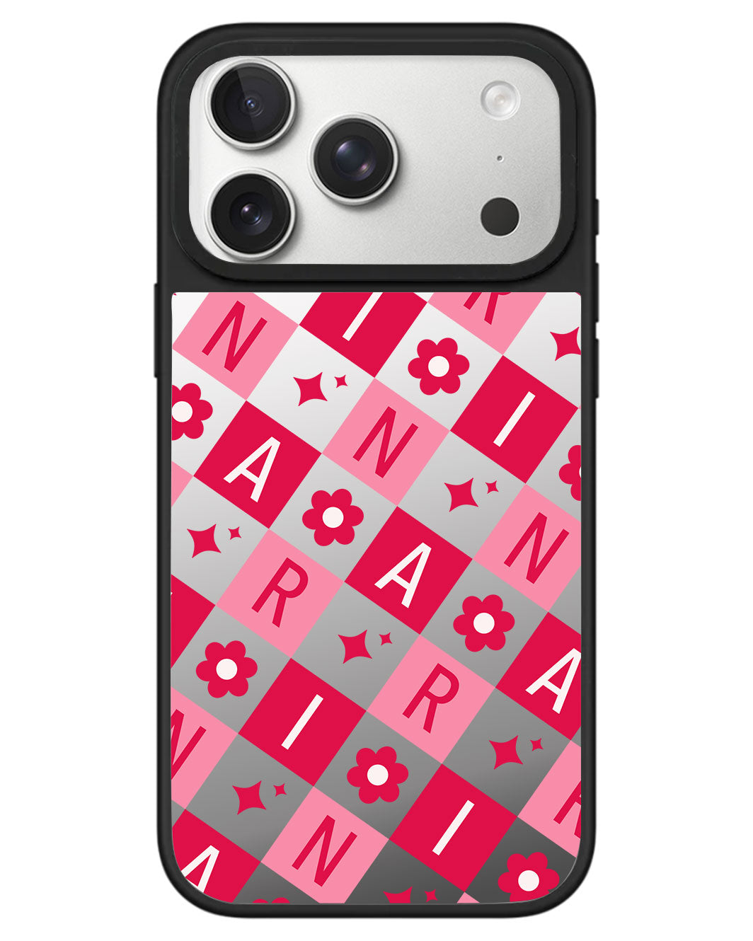 iPhone Mirror Grip - Flower Grid Monogram 1.0