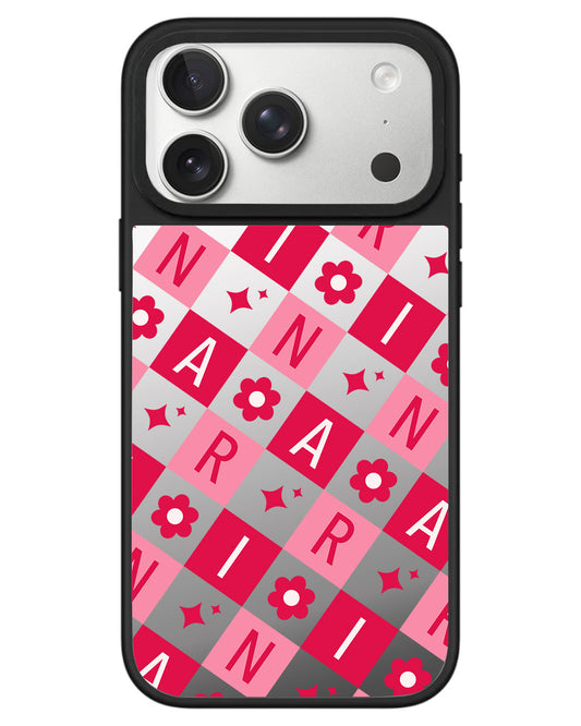 iPhone Mirror Grip - Flower Grid Monogram 1.0