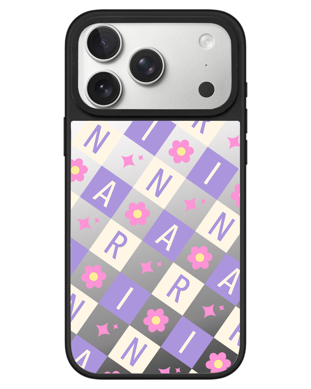 iPhone Mirror Grip - Flower Grid Monogram 3.0