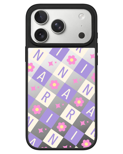 iPhone Mirror Grip - Flower Grid Monogram 3.0
