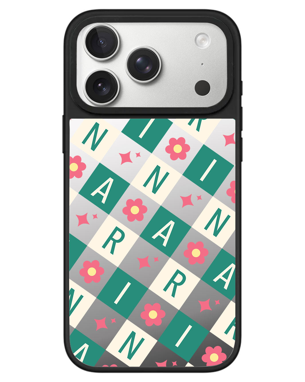 iPhone Mirror Grip - Flower Grid Monogram 4.0