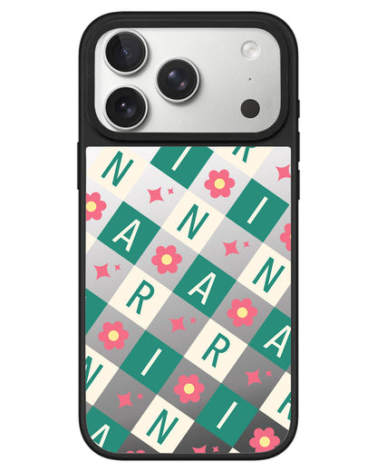 iPhone Mirror Grip - Flower Grid Monogram 4.0