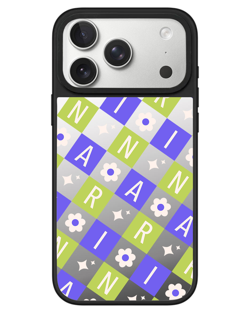 iPhone Mirror Grip - Flower Grid Monogram 5.0