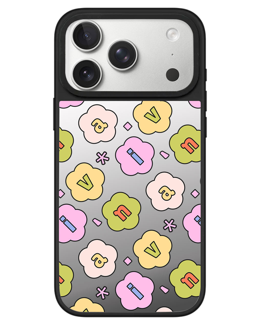 iPhone Mirror Grip - Flower Petals Monogram 1.0