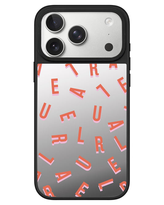 iPhone Mirror Grip - CUSTOM MONOGRAM  1.0 Coral