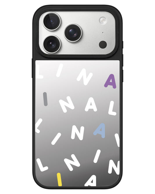 iPhone Mirror Grip - CUSTOM MONOGRAM  2.0 White