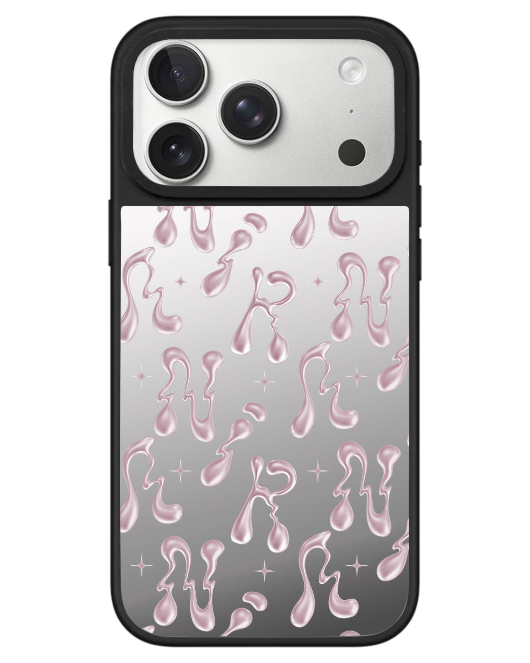 iPhone Mirror Grip - Pink Chrome Monogram 2.0