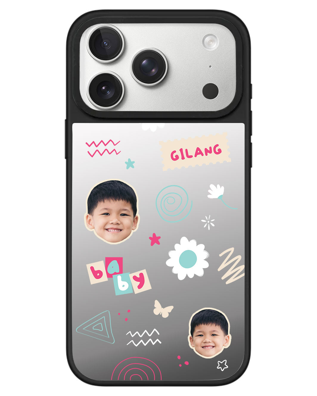 iPhone Mirror Grip - Face Grid Abstract