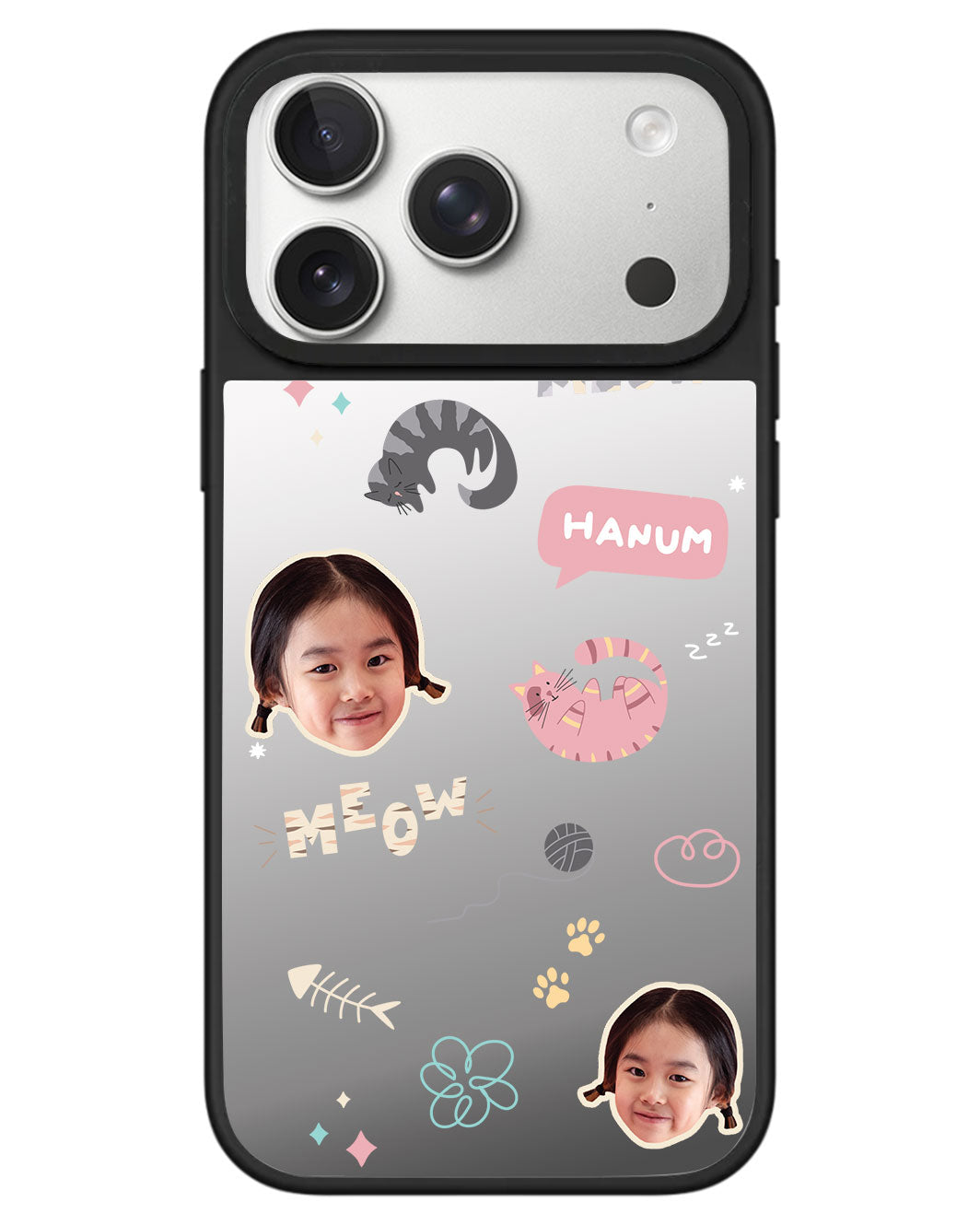 iPhone Mirror Grip - Face Grid Kitty