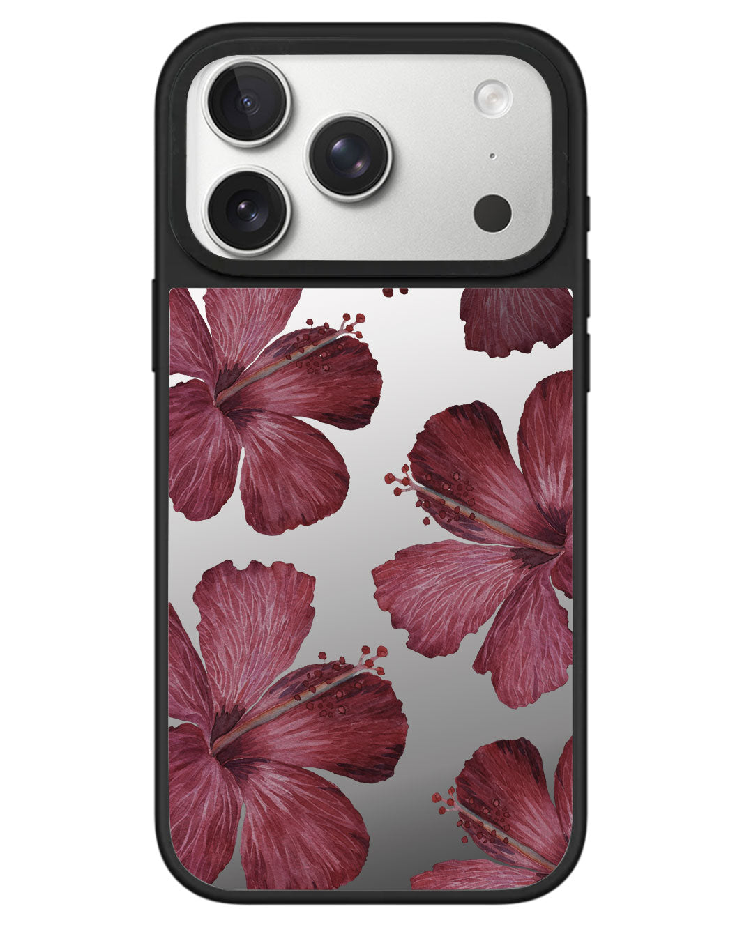 iPhone Mirror Grip - Goth Hibiscus
