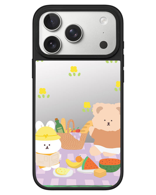 iPhone Mirror Grip - Picnic Bear Lilac
