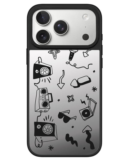 iPhone Mirror Grip - Rock n Roll Black
