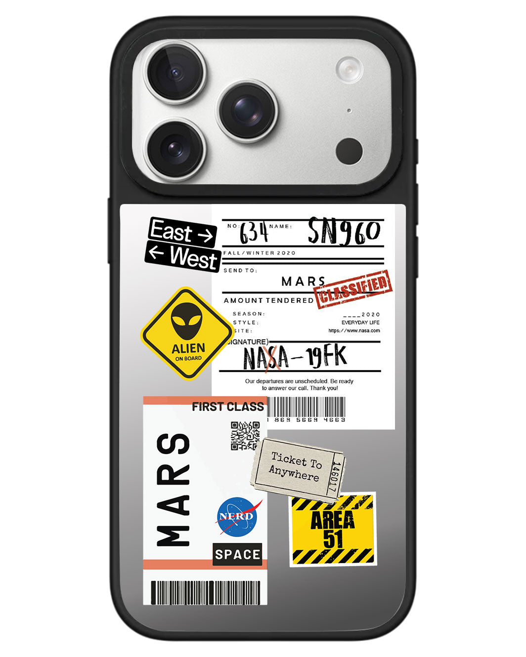 iPhone Mirror Grip - Ticket to Mars