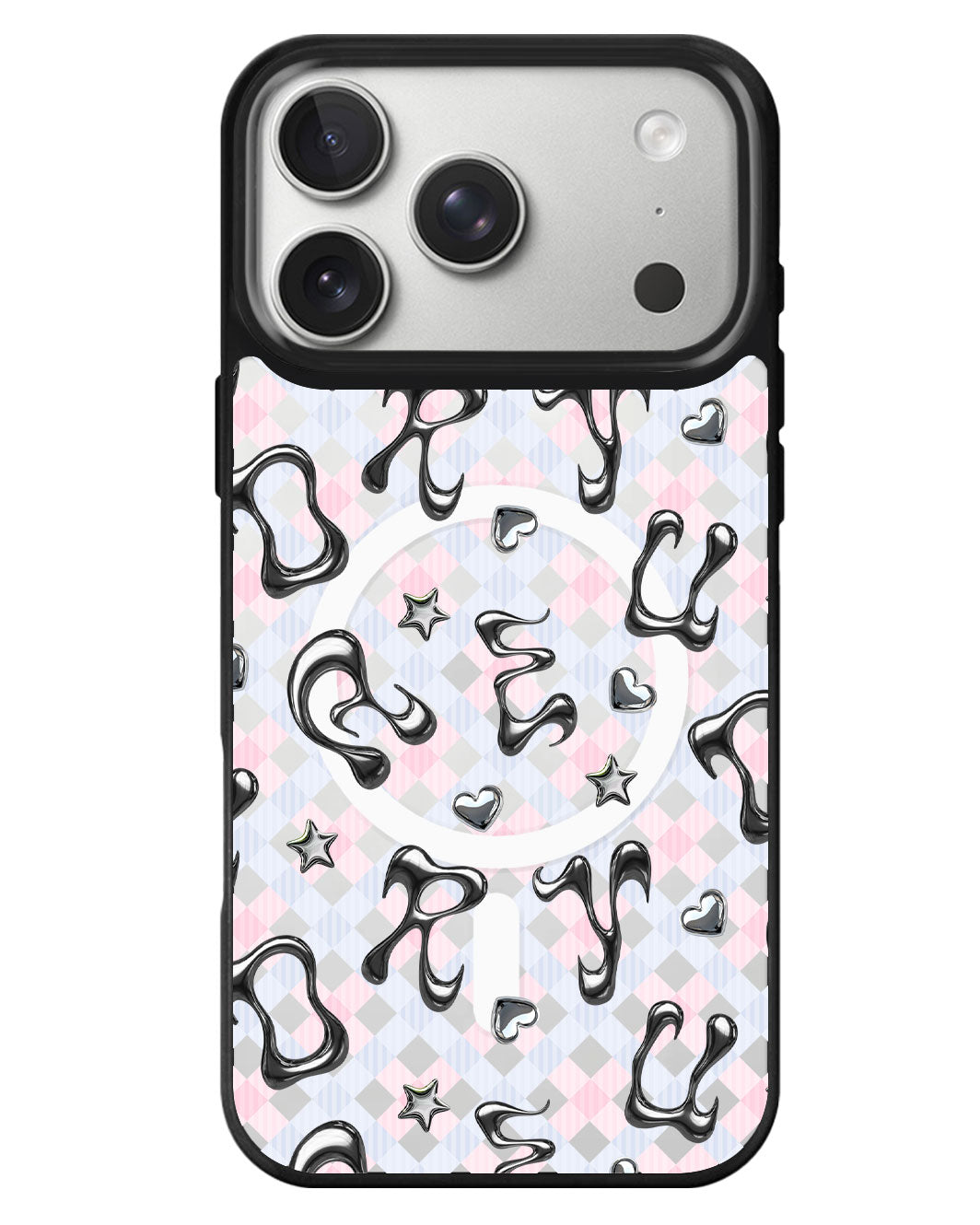 iPhone Rearguard MagSwap - Chrome Monogram 2.0