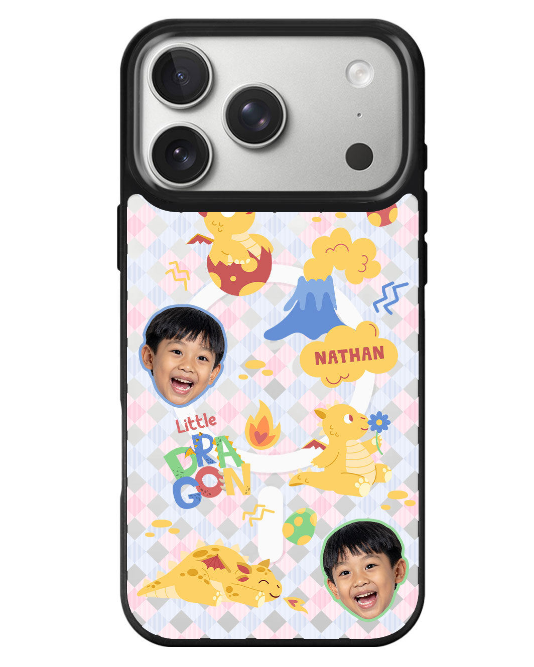 iPhone Rearguard MagSwap - Face Grid Little Dragon
