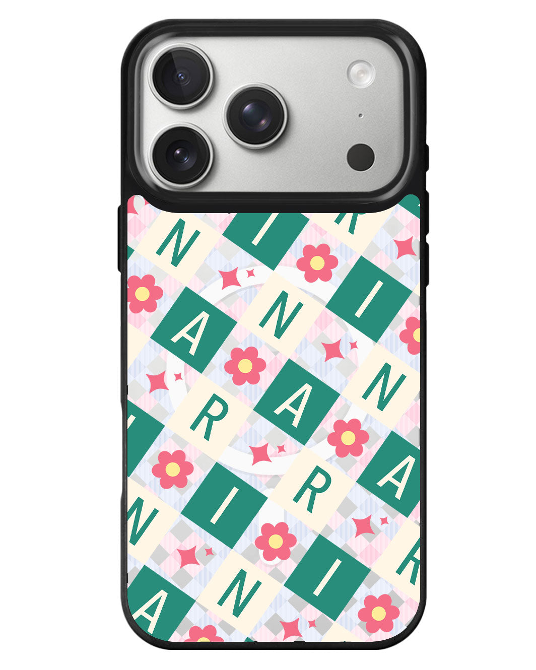 iPhone Rearguard MagSwap - Flower Grid Monogram 4.0