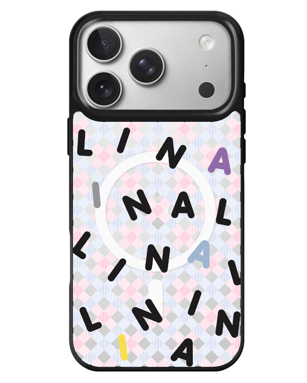 iPhone Rearguard MagSwap - Monogram 2.0 Hitam