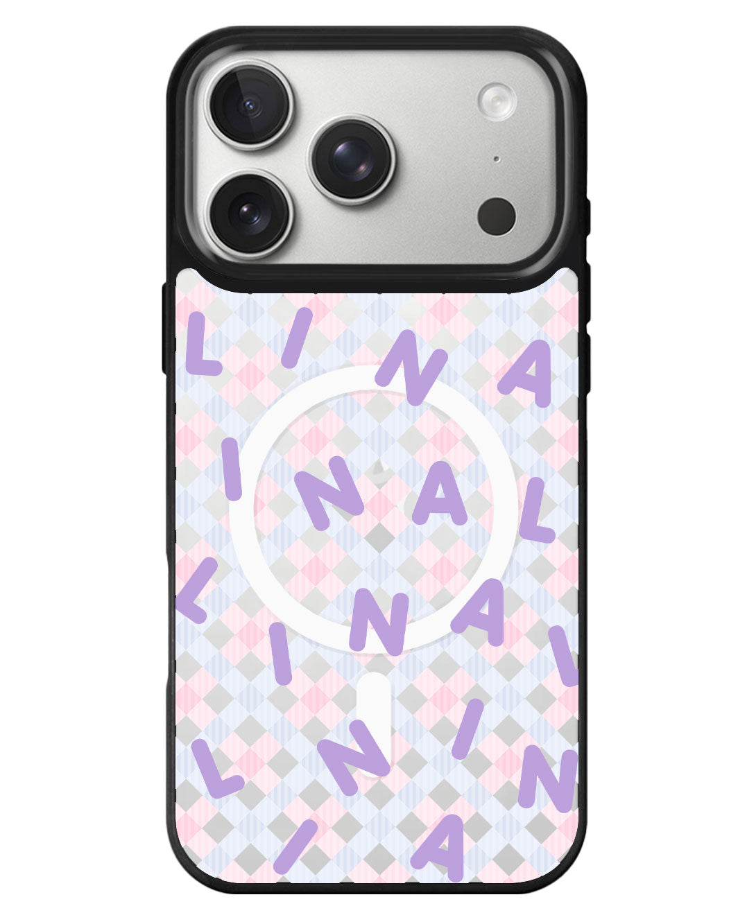 iPhone Rearguard MagSwap - Monogram 2.0 Ungu