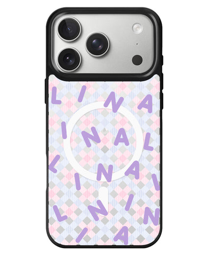 iPhone Rearguard MagSwap - Monogram 2.0 Ungu