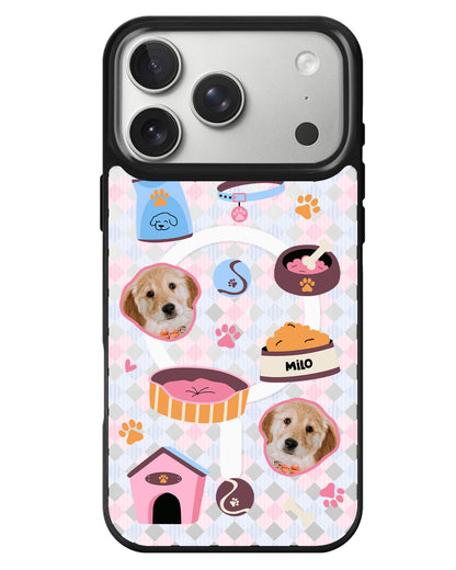 iPhone Rearguard MagSwap - Pet Grid Puppy Cozy Day