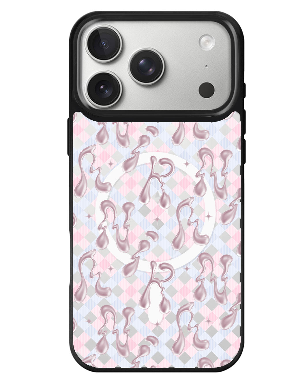 iPhone Rearguard MagSwap - Pink Chrome Monogram 2.0