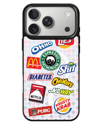 iPhone Rearguard MagSwap - Food Parody
