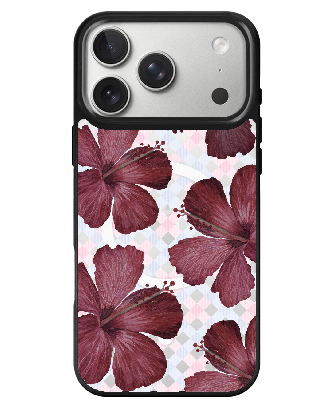 iPhone Rearguard MagSwap - Goth Hibiscus