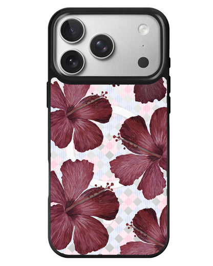 iPhone Rearguard MagSwap - Goth Hibiscus